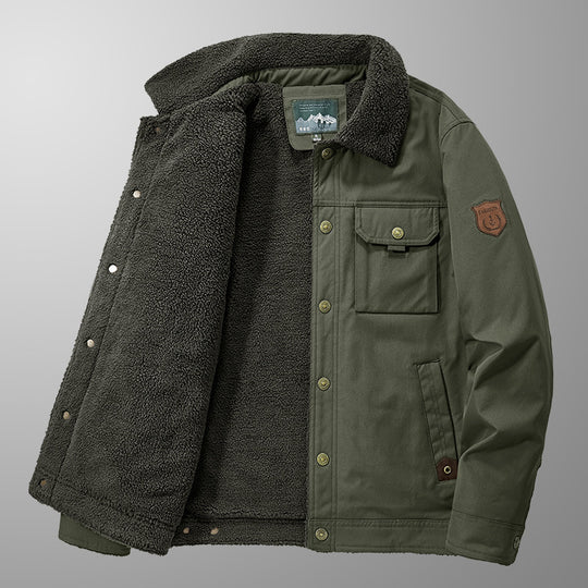 Herren Warme Fleecejacke mit hochgeschlossenem Kragen Shop Nory