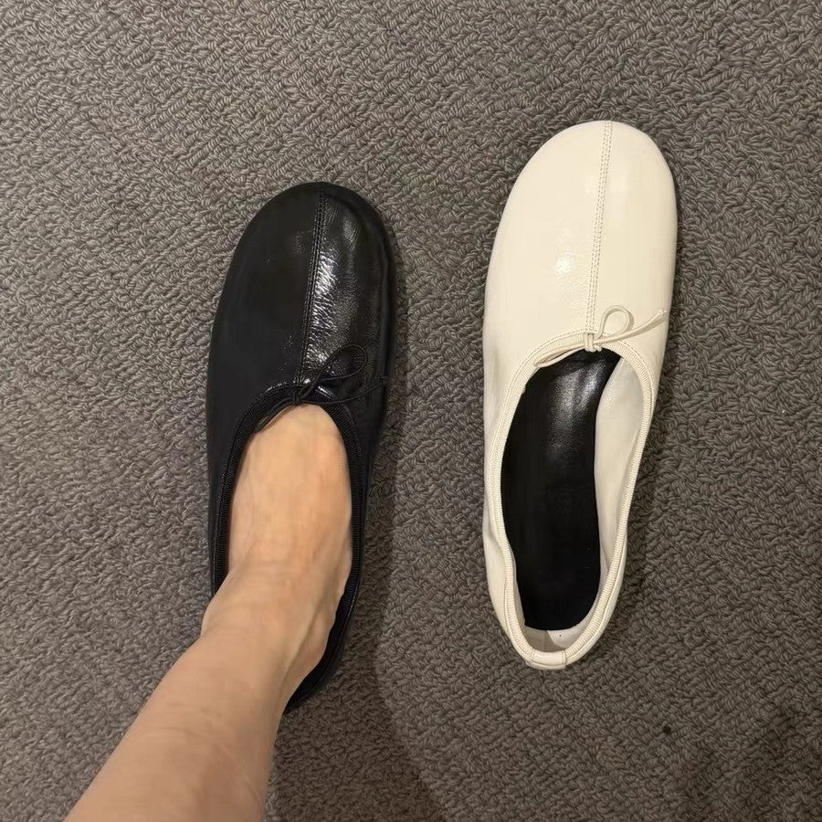 Damen Ballerinas mit Elegantem Knoten-Detail und Flexibler Sohle