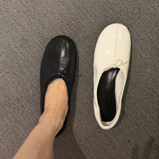 Damen Ballerinas mit Elegantem Knoten-Detail und Flexibler Sohle