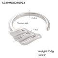 Damenring aus Titanstahl mit elegantem Blattdesign Shop Nory