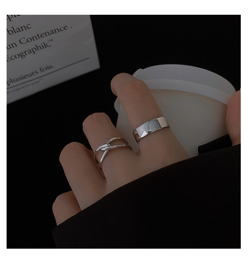Damen minimalistischer Edelstahlring Shop Nory