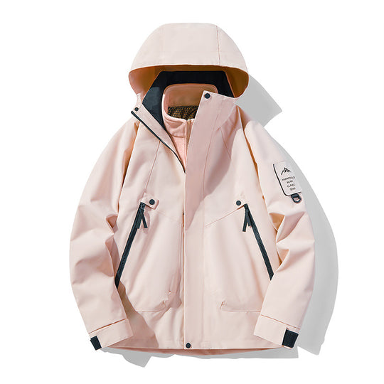 Unisex Wasserdichte, atmungsaktive Hardshell-Outdoorjacke mit Kapuze Shop Nory