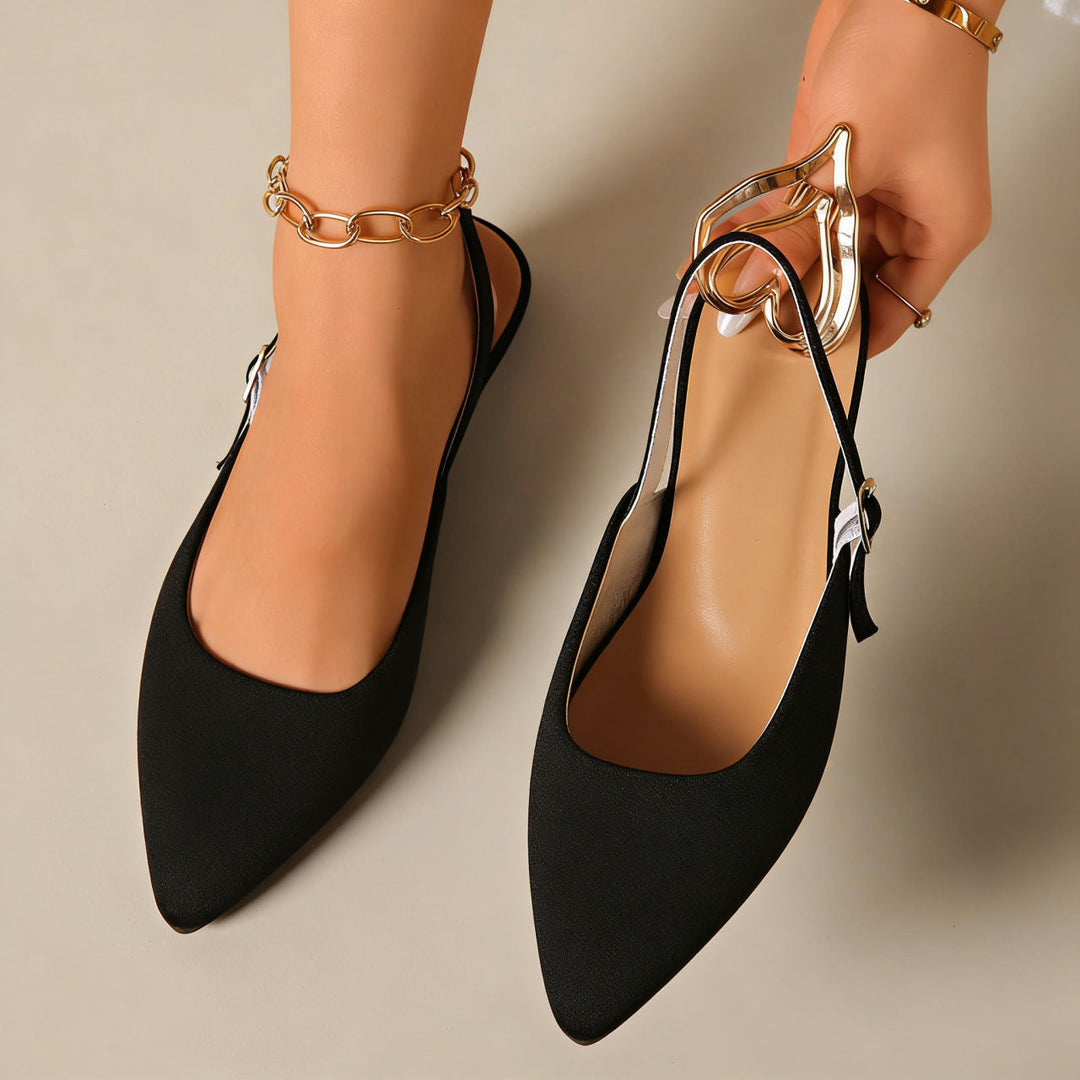 Damen Elegante Slingback-Pumps mit modischem Ketten-Detail