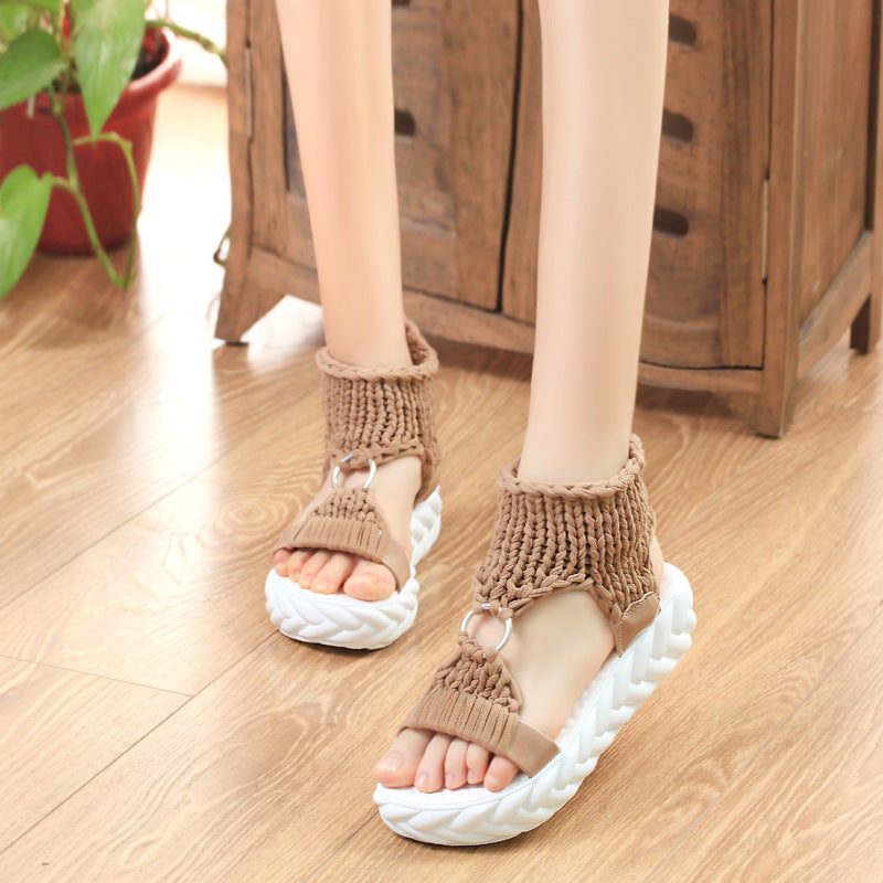 Damen Bequeme Kork-Sandalen mit innovativem Design und rutschfester Sohle