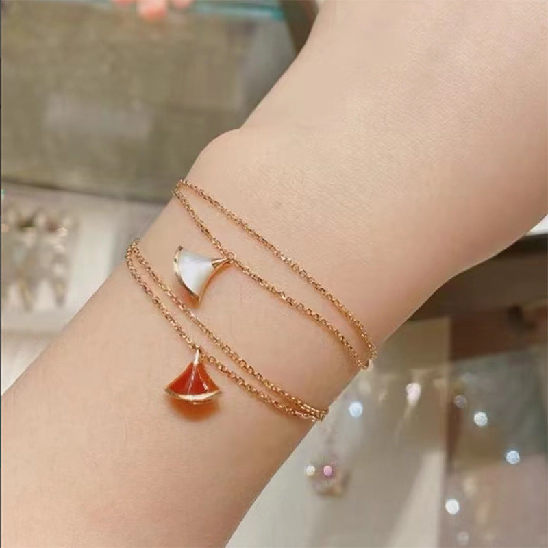 Damen elegante Halskette mit feinem Perlenschmuck Shop Nory