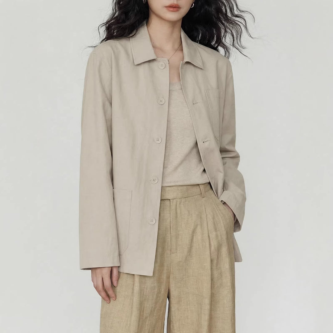 Damen Modische Utility-Jacke Shop Nory