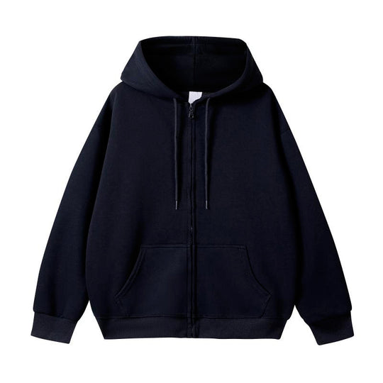 Unisex Oversize-Kapuzenjacke mit durchgehendem Reißverschluss und Kängurutasche Shop Nory