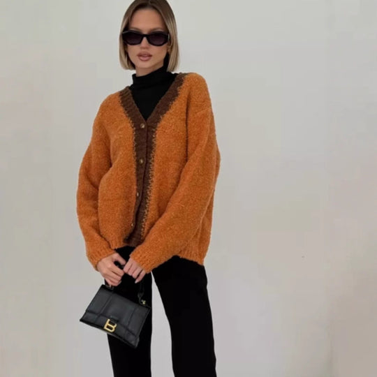 Damen Grob gestrickte Cardigan Shop Nory