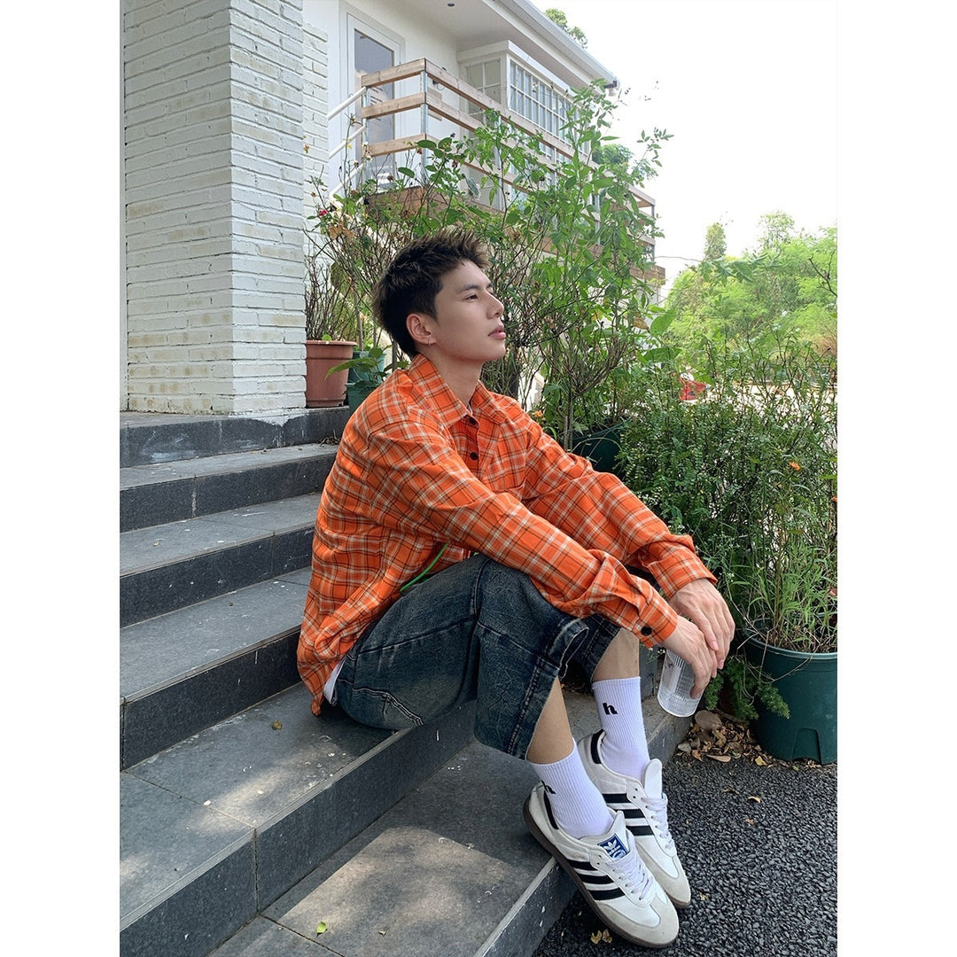 Herren Oversized Karo-Hemd im Relaxed-Fit mit Brusttaschen Shop Nory