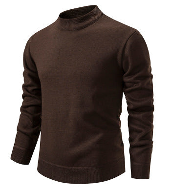 Herren Hochwertiger Strickpullover mit modernem Stehkragen