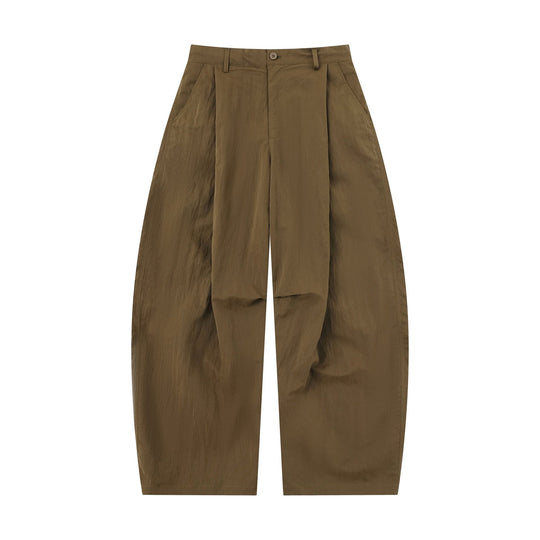 Damen Weite Culottehose mit hoher Taille und strukturierter Baumwollmischung Shop Nory