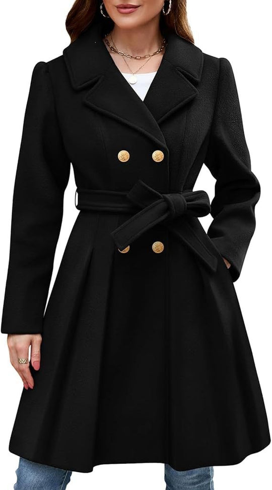 Damen Eleganter doppelreihiger Mantel