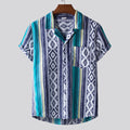 Herren Kurzarmhemd mit einzigartigem tribal-inspiriertem Design Shopnory