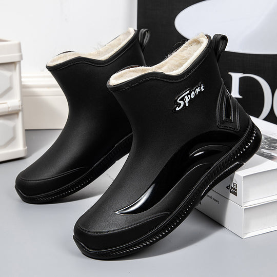 Herren Wasserdichte Kurzschaft Gummi-AnklShop Noryoots mit rutschfester Profilsohle und Pull-Tab Shop Nory