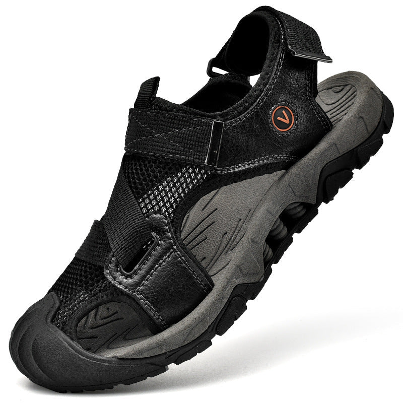 Herren Sportliche Outdoor-Sandalen mit rutschfester Sohle und individuell verstellbaren Riemen Shopnory