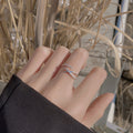 Damen Offener Zirkonia-Ring mit elegantem Design Shop Nory