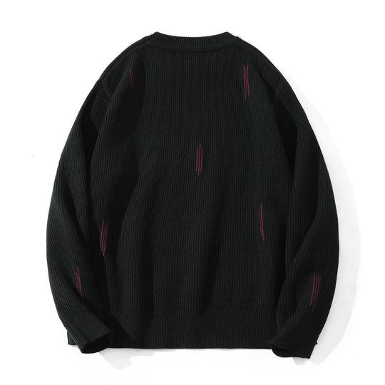 Damen Komfortabler Rippstrick-Pullover in Oversize-Silhouette mit Rundhals und dezentem Destroyed-Look Shop Nory
