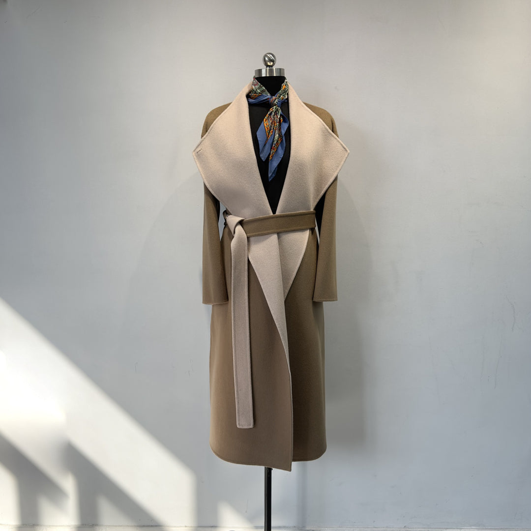 Damen Schicker Wollmischung Mantel Shop Nory