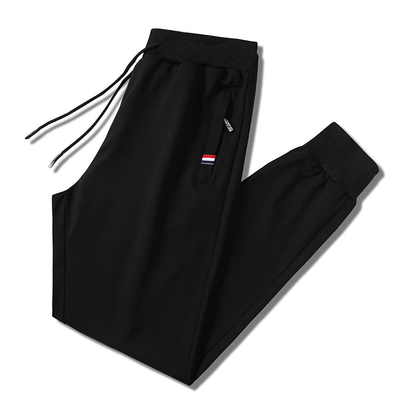 Herren Slim-Fit Jogginghose mit elastischem Rippbund, Kordelzug und Reißverschlusstaschen Shop Nory