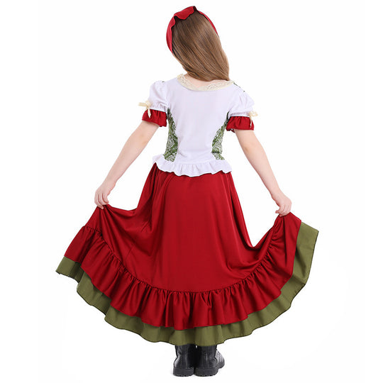 Damen nan traditionelles Trachtenkostüm Dirndl-Set mit geschnürtem Mieder und vollem Stufenrock Shop Nory