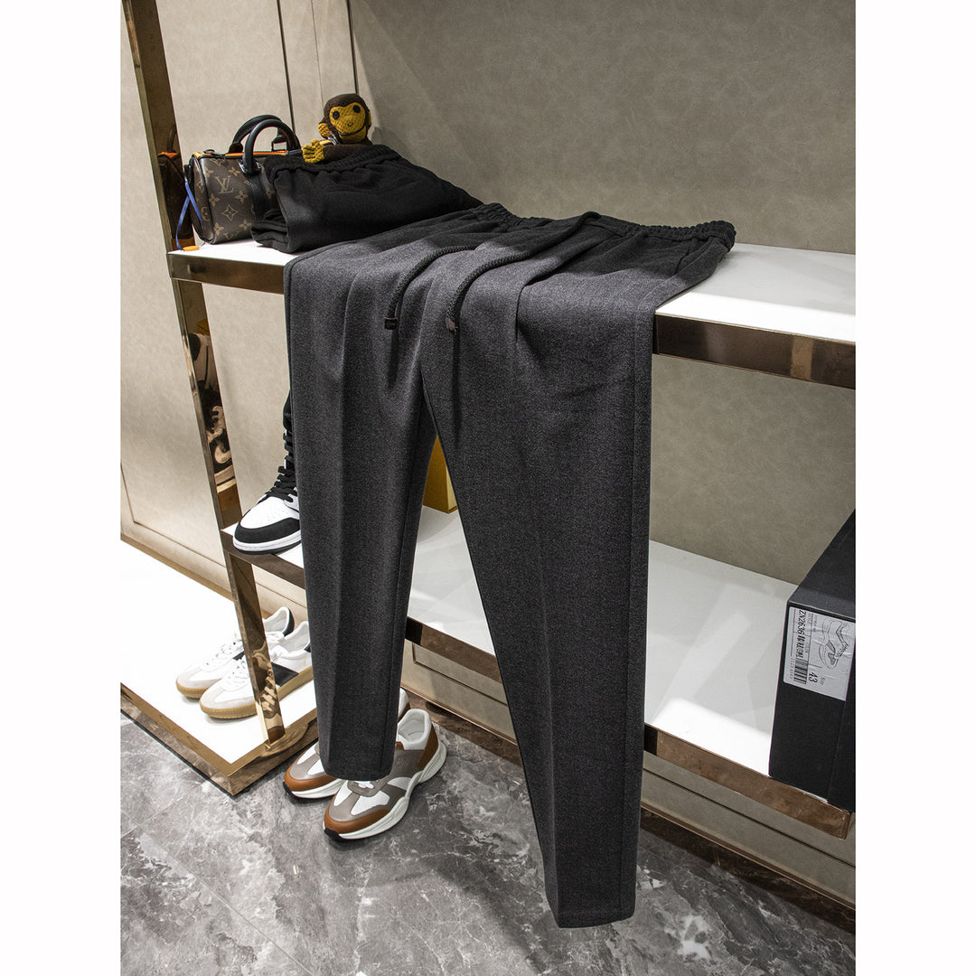 Herren Elegante Jogginghose im Tapered Schnitt mit Bundfalten und Kordelzug Shop Nory