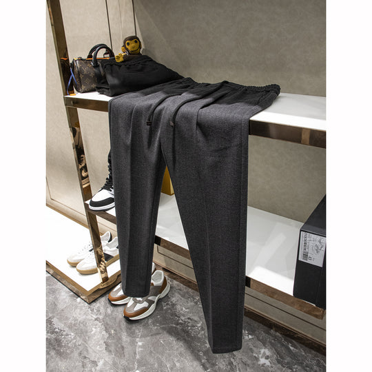 Herren Elegante Jogginghose im Tapered Schnitt mit Bundfalten und Kordelzug Shop Nory