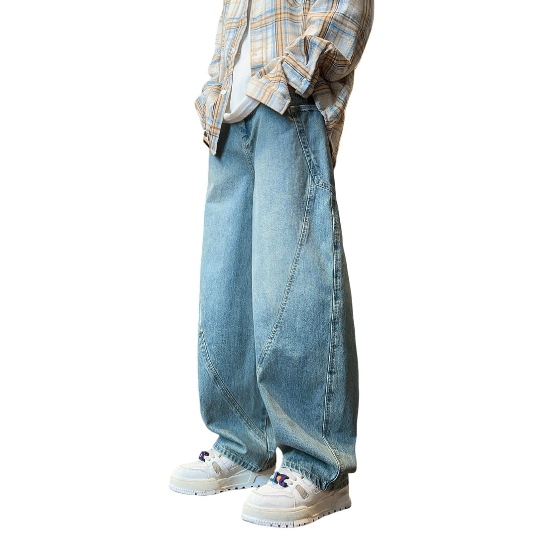 Damen Weitgeschnittene Denim-Hose Shop Nory