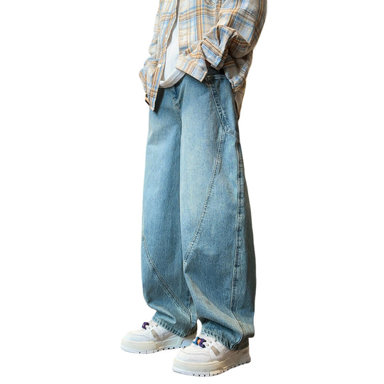 Damen Weitgeschnittene Denim-Hose Shop Nory