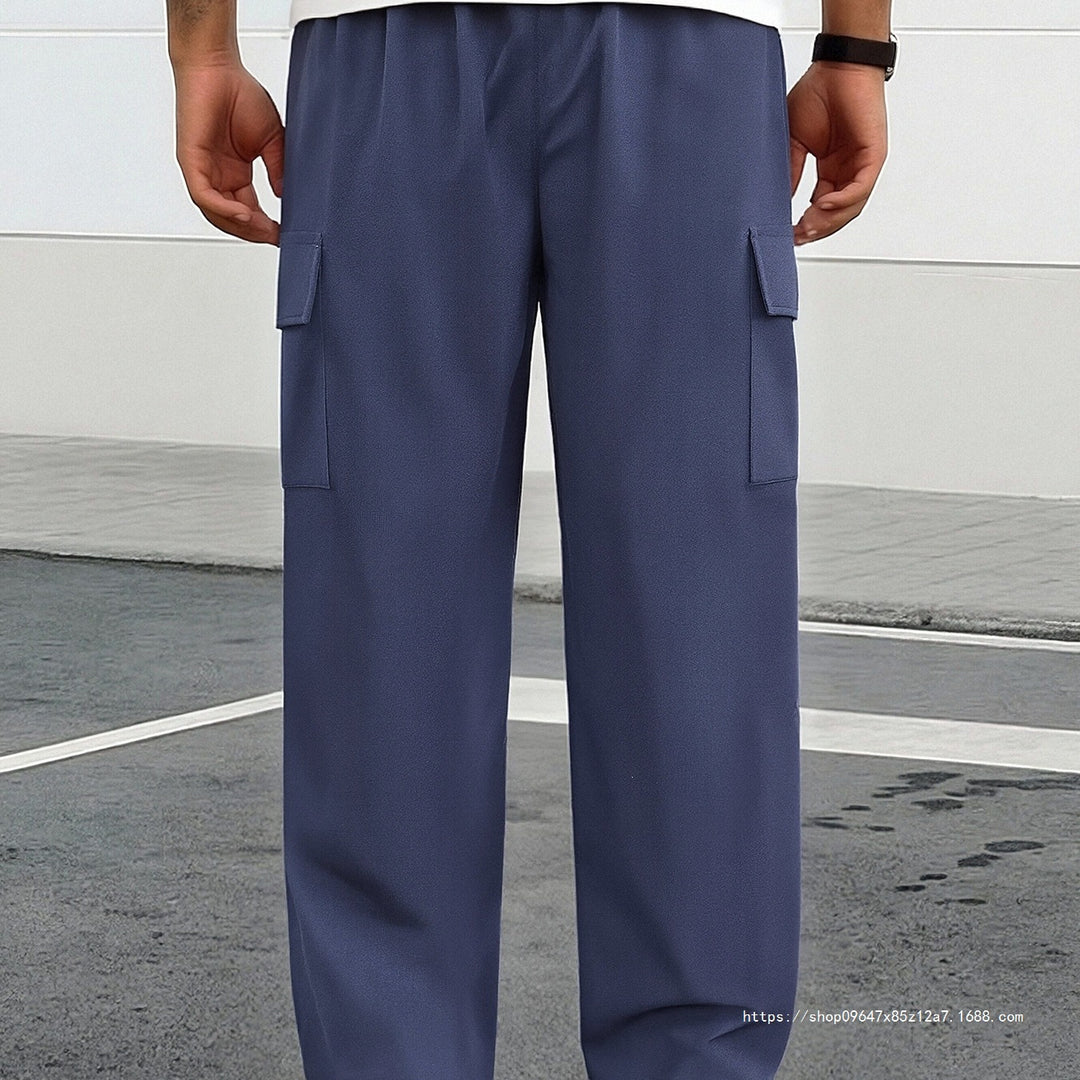 Herren Tapered-Cargo-Jogginghose mit verdecktem Tunnelzug, Zip‑Tasche & Utility‑Klappe Shop Nory
