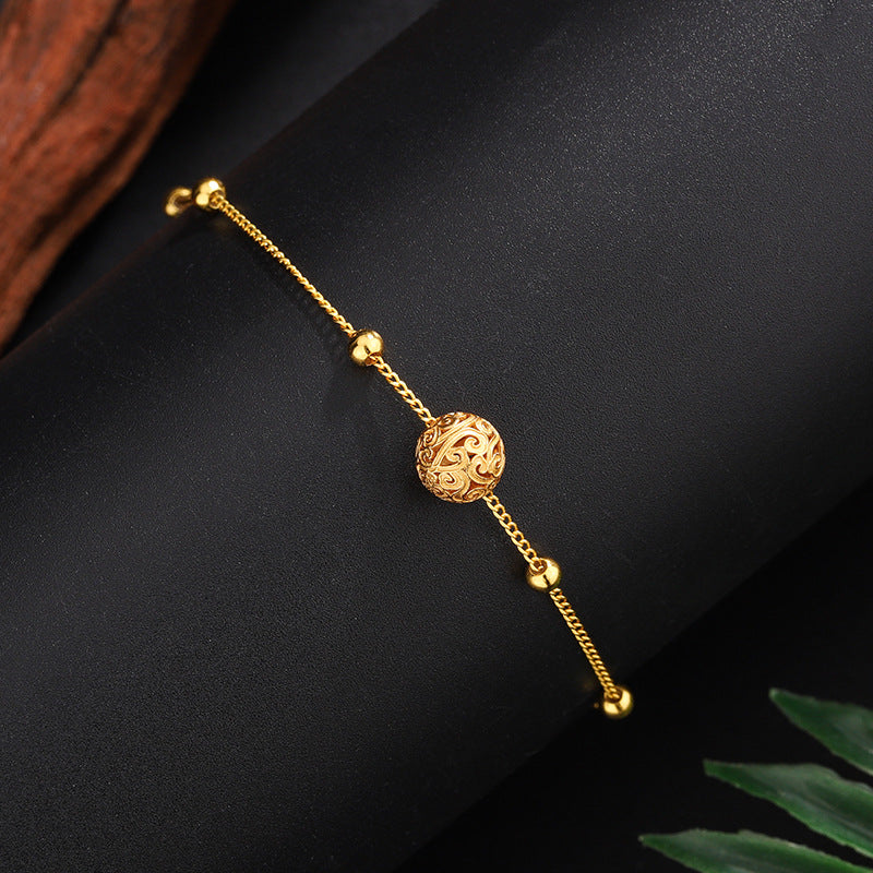 Damen zartes Gliederarmband mit filigranen Kugeldetails Shop Nory