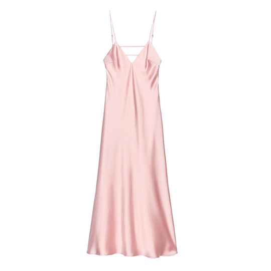 Damen Sommerliches Spaghettiträgerkleid mit schmeichelndem Schnitt und fließendem Stoff