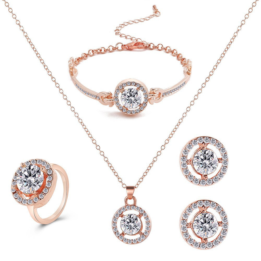 Damen Schmuckset mit funkelnden Kristallen und eleganten Designs Shop Nory
