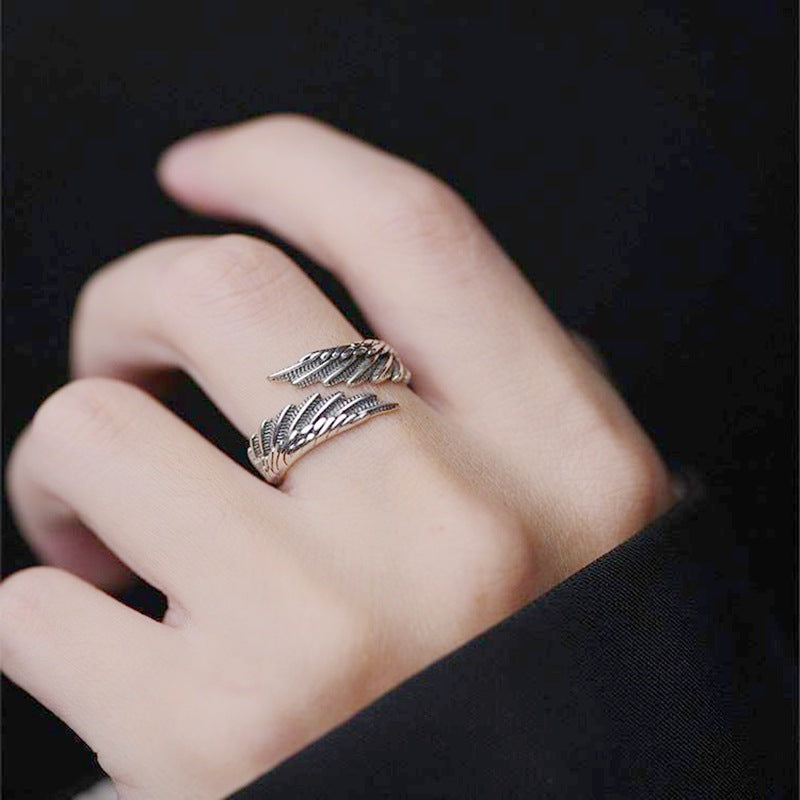 Herren Ring mit kunstvollem Flügeldesign Shop Nory