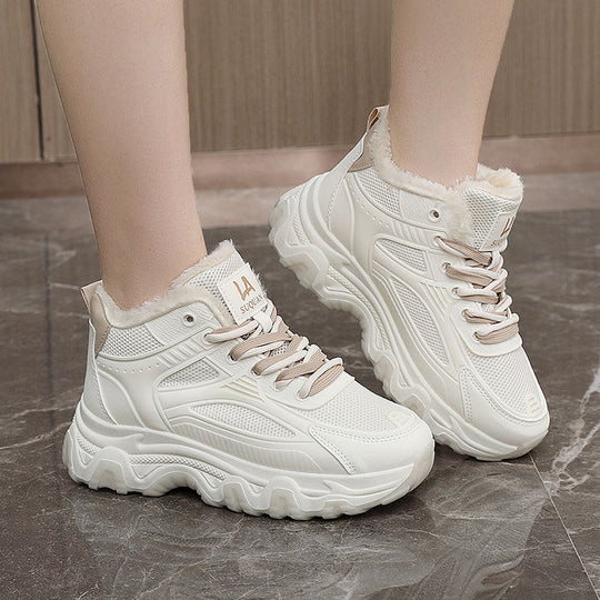 Damen High-Top Sneaker mit isolierendem Innenfutter und rutschfester Sohle Shopnory