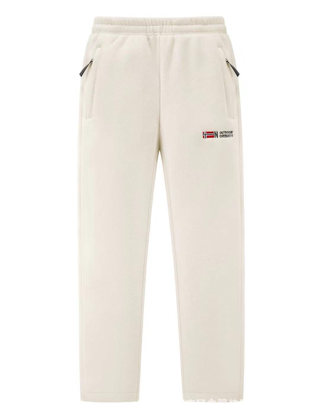 Damen Bequeme Thermo-Fleece-Jogginghose mit Gummibund und Reißverschlusstaschen Shop Nory