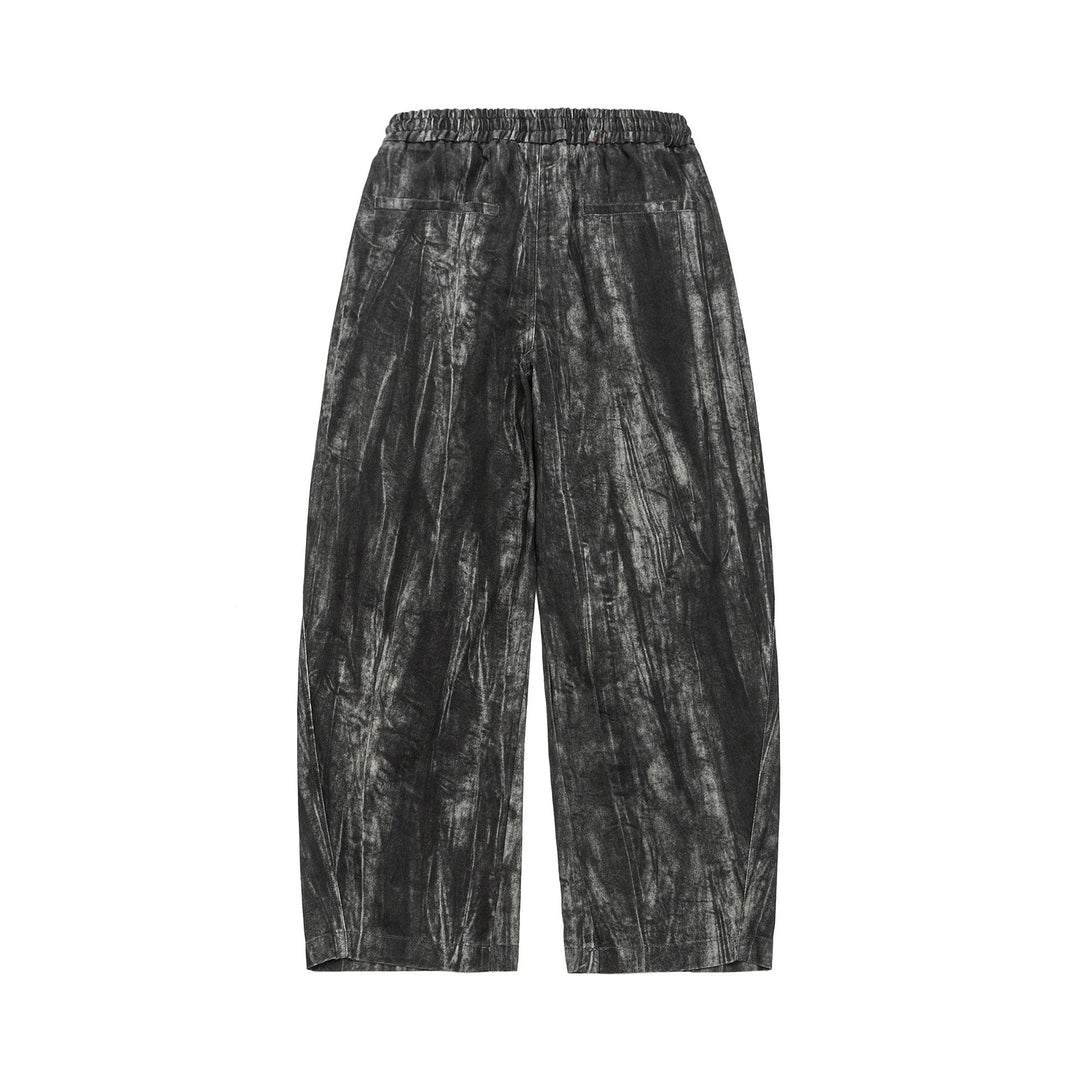 Herren Asymmetrische Haremshose mit Faltenlagen und Kordelzug Shop Nory