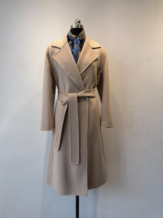 Damen Schicker Maßgeschneiderter Wollmischmantel Shop Nory