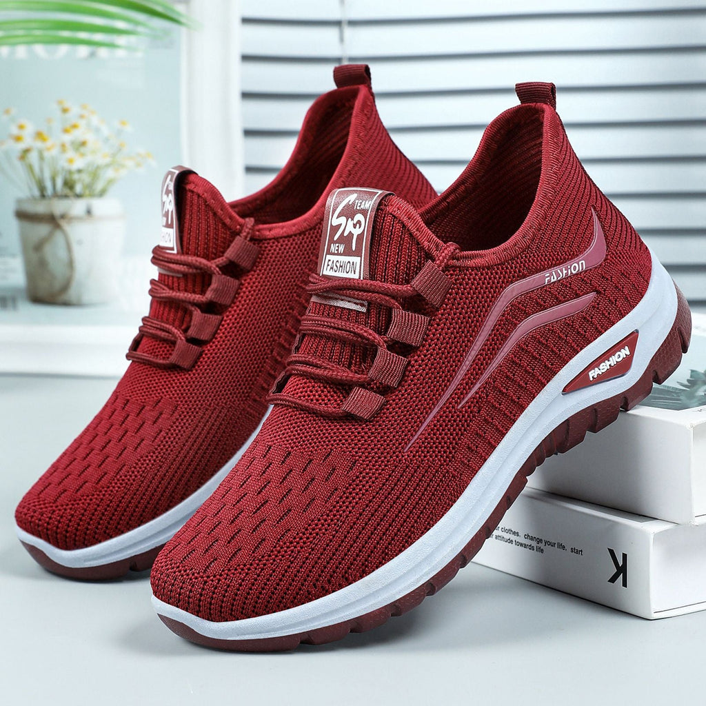 Damen Hochwertige und atmungsaktive Sportschuhe mit elastischem Einschlupf