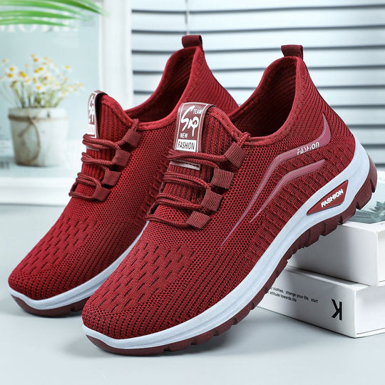 Damen Hochwertige und atmungsaktive Sportschuhe mit elastischem Einschlupf