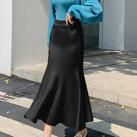 Damen Eleganter und schwingender Maxirock Shop Nory