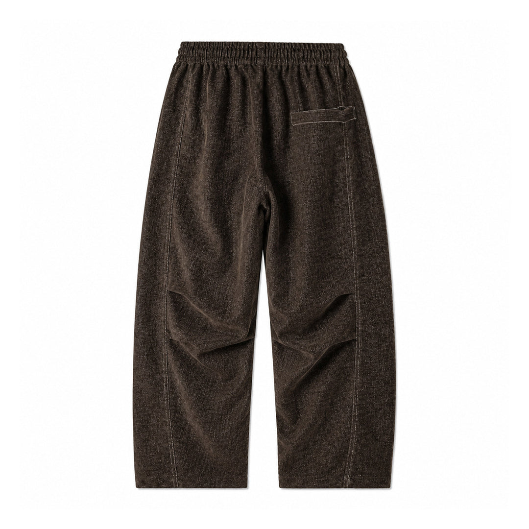 Damen Weite Relaxed-Hose aus Denim‑Optik mit elastischem Bund und Kordel Shop Nory