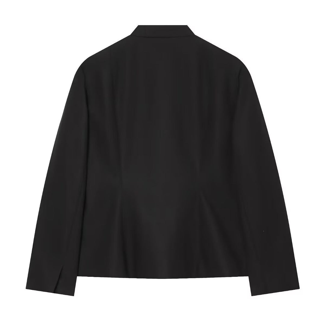 Damen Jacke im Mandarin-Stil mit Stehkragen und Zierfroschverschlüssen Shop Nory