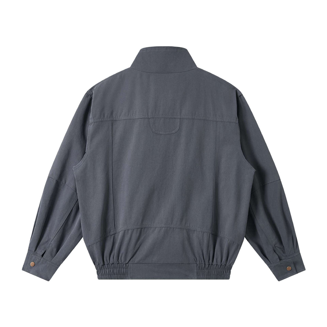 Herren Leichter Canvas-Fieldblouson mit Stehkragen, verdecktem Reißverschluss und elastischem Saum Shop Nory