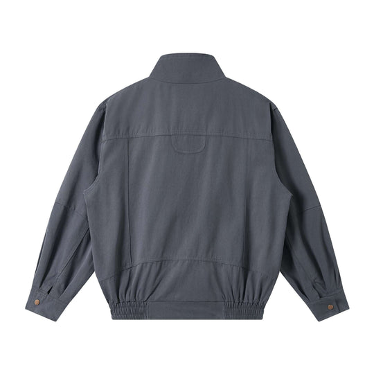 Herren Leichter Canvas-Fieldblouson mit Stehkragen, verdecktem Reißverschluss und elastischem Saum Shop Nory