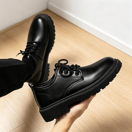 Herren Stilvolle Leder Schnürschuhe Shop Nory