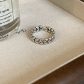 Damen Offener Designring mit elegantem Blattmotiv Shop Nory