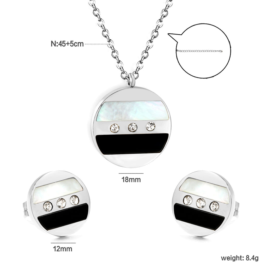 Damen Schmuckset mit Herz-Anhänger und passenden Ohrsteckern Shop Nory