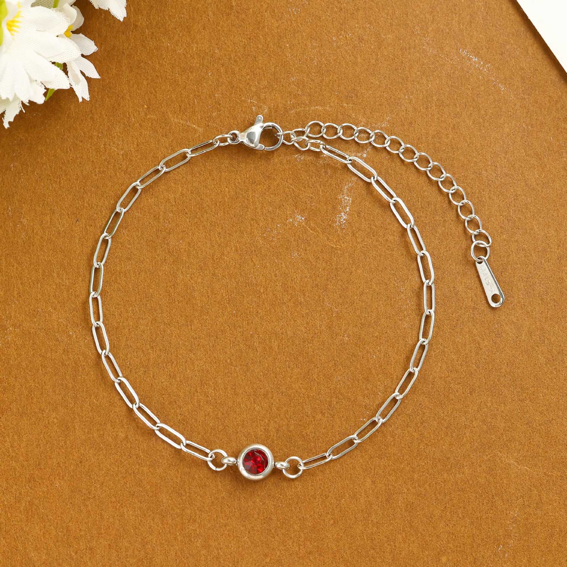 Damen zartes Armband mit funkelndem Kristall Shop Nory