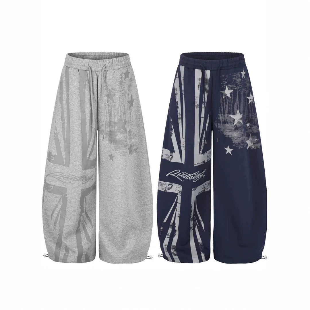 Damen Lässige Übergröße Sweatpants mit grafischen Designelementen Shop Nory