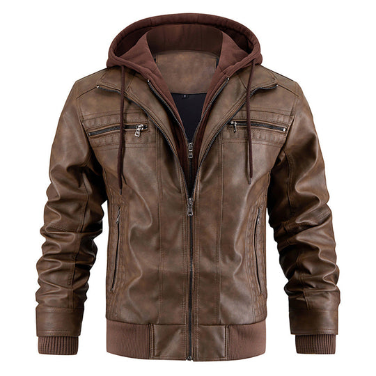 Warme Lederjacke für Männer